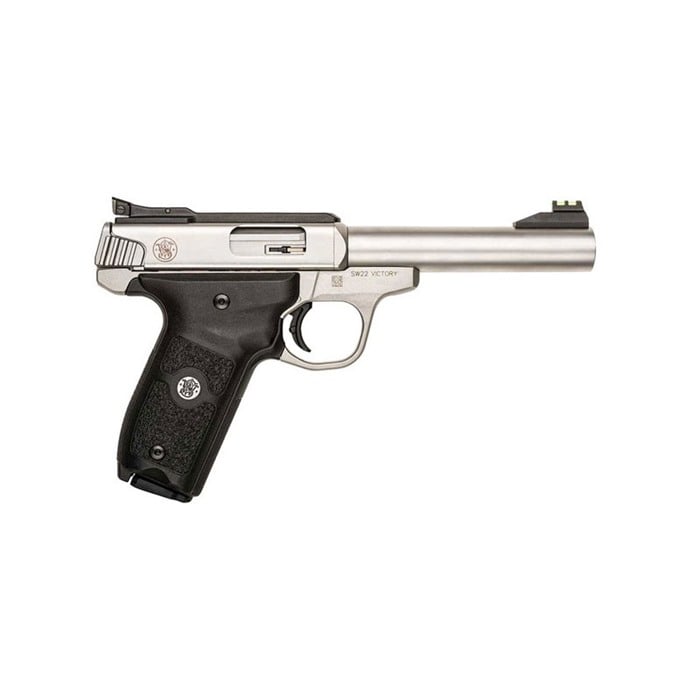 SMITH & WESSON - SW22 VICTORY 5.5IN 22 LR SATIN STAINLESS POLYMER ADJ FO 10+1RD