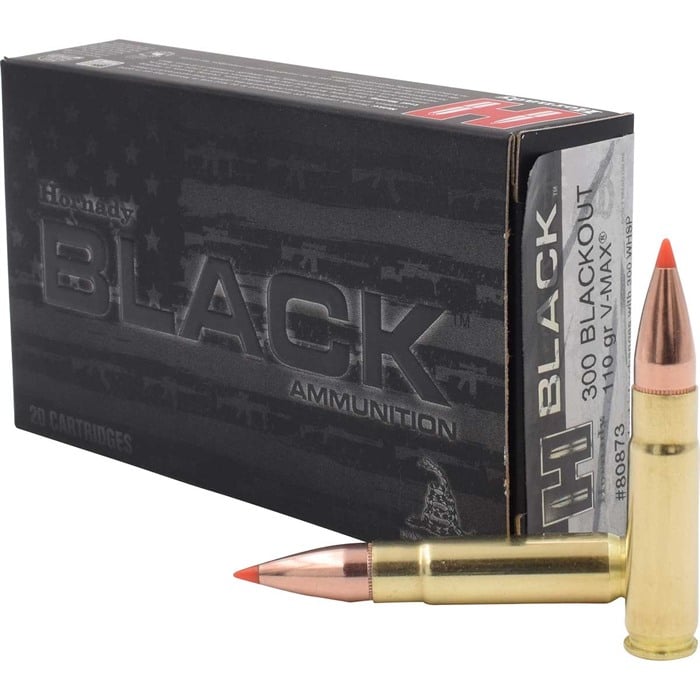 HORNADY - BLACK AMMO 300 AAC BLACKOUT 110GR V-MAX