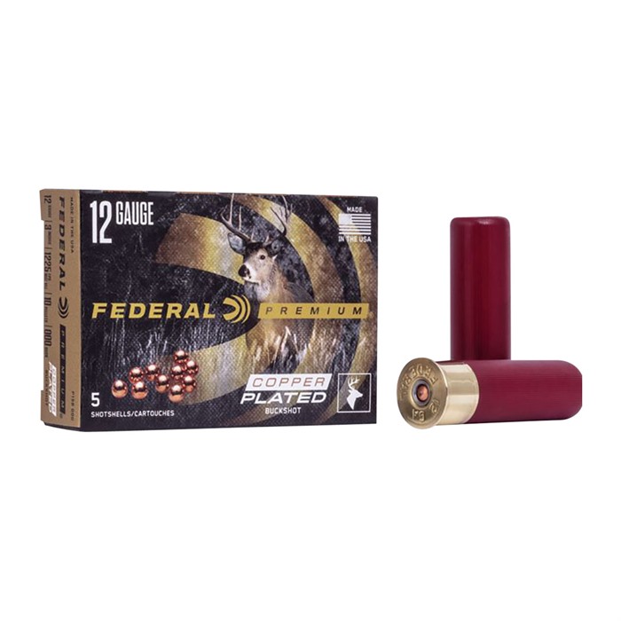 Premium 12 Gauge 3" 10-Pellet #000 Buckshot 250/Case