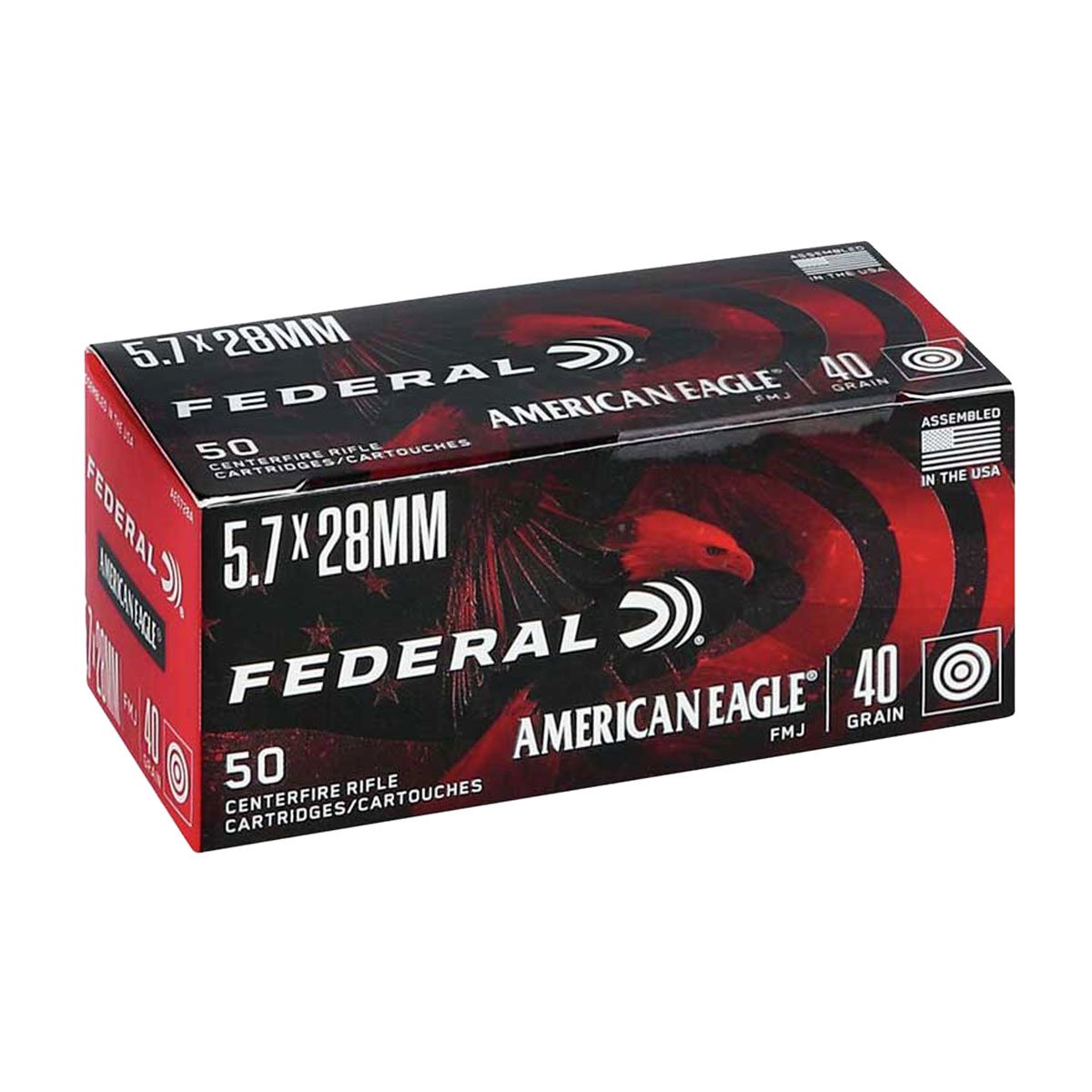 FEDERAL - AMERICAN EAGLE AMMO 5.7X28MM 40GR FMJ