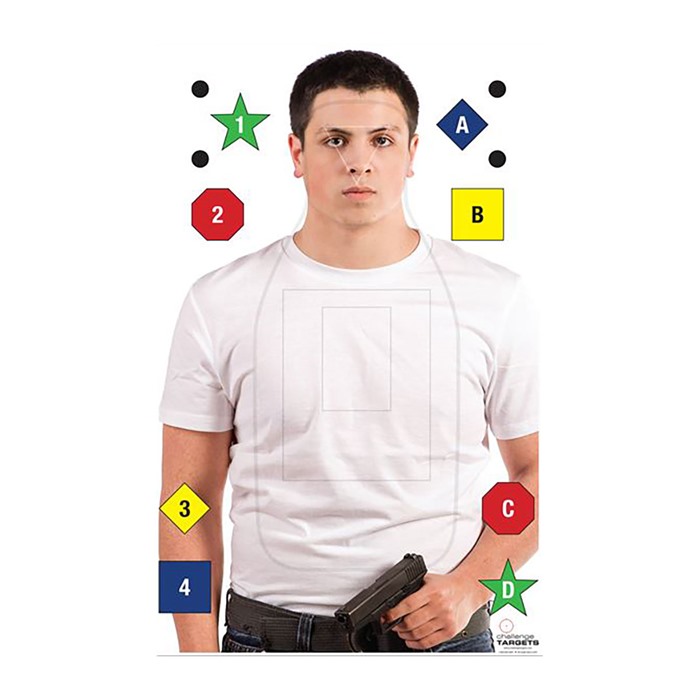 CHALLENGE TARGETS REALISTIC PHOTO COMMAND PAPER TARGETS