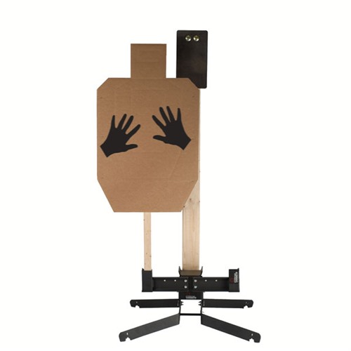 CHALLENGE TARGETS - STEEL ISPC A HANDGUN &amp; RIFLE TARGETS WITH BASE &amp; TARGET HOLDER