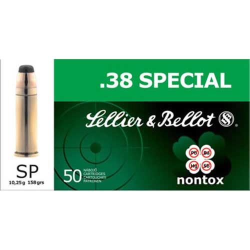 SELLIER & BELLOT - NONTOX 38 SPECIAL AMMO