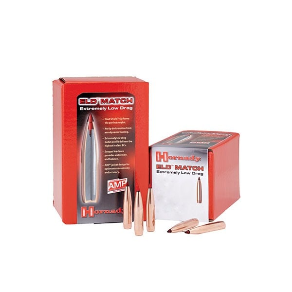 HORNADY - ELD® MATCH 30 CALIBER (0.308") PTBT RIFLE BULLETS