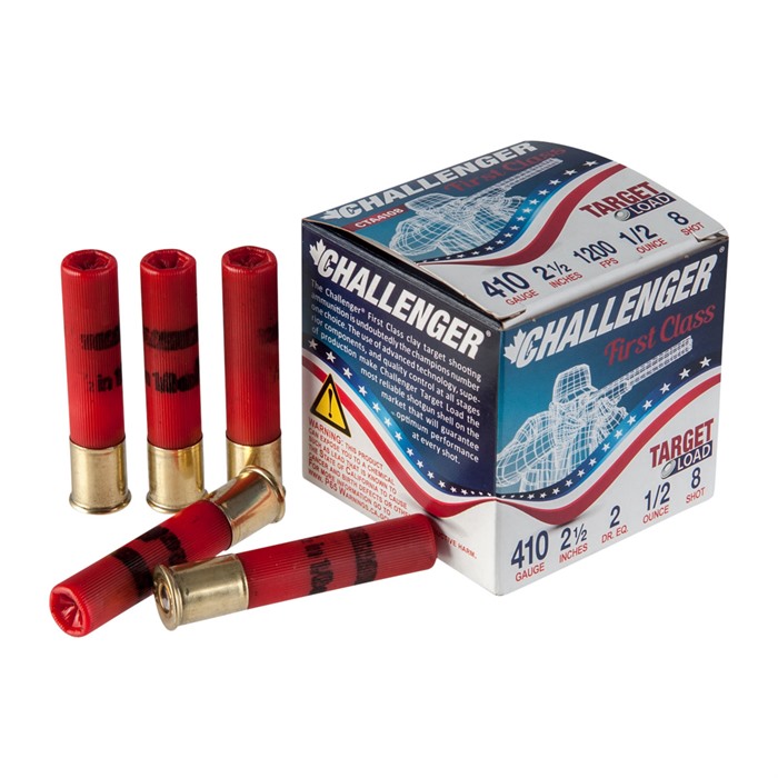 CHALLENGER AMMO - FIRST CLASS TARGET LOAD 410 BORE 2-1/2" AMMO