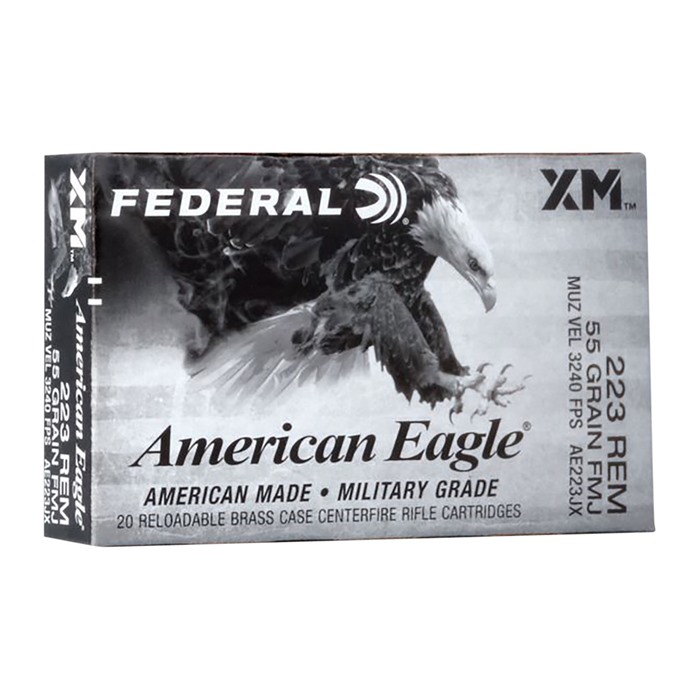 FEDERAL - AMERICAN EAGLE 223 REMINGTON RIFLE AMMO