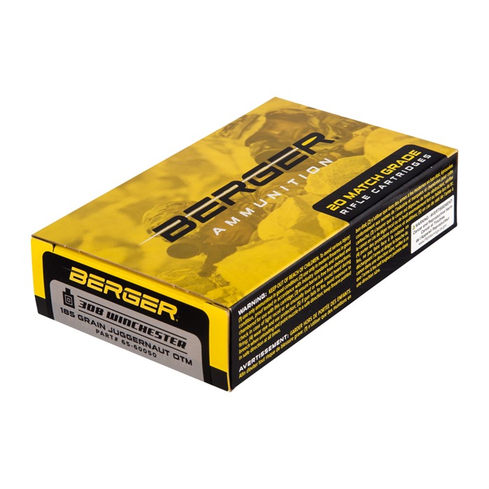 BERGER BULLETS - MATCH GRADE TACTICAL 308 WINCHESTER AMMO