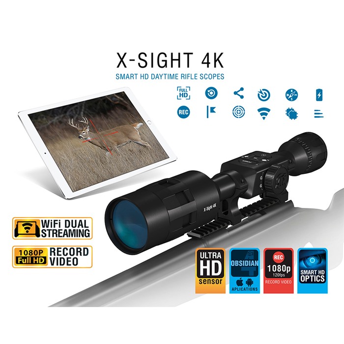 ATN - X-SIGHT 4K PRO 3-14X BUCK HUNTER SMART DAY TIME SCOPE