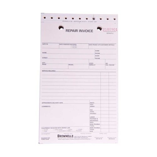 BROWNELLS REPAIR LOG BOOKS | Brownells