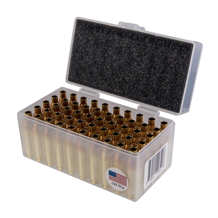 PETERSON CARTRIDGE 243 Winchester Large Primer Brass 50/Box