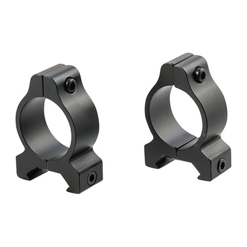 Leupold Rifleman 1" Medium Aircraft Grade Aluminum Vertical Split 2-Piece Scope Ring, Matte Black - 55850