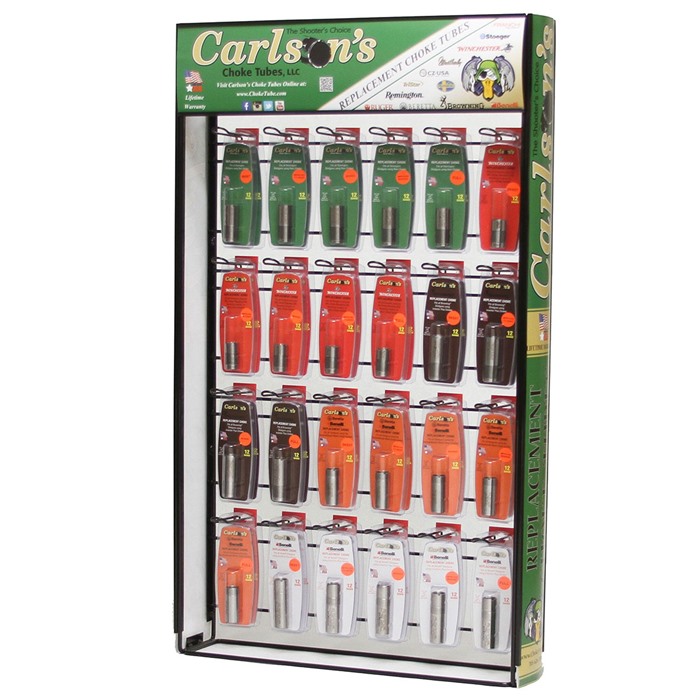 CARLSON&#39;S - CHOKE TUBE 12GA PACKAGED RACK - 24 SKU 2X
