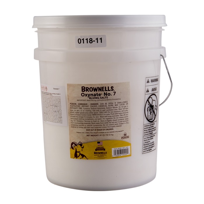BROWNELLS Oxynate No. 7 Bluing Salts 40lbs Pail SKU 082007140