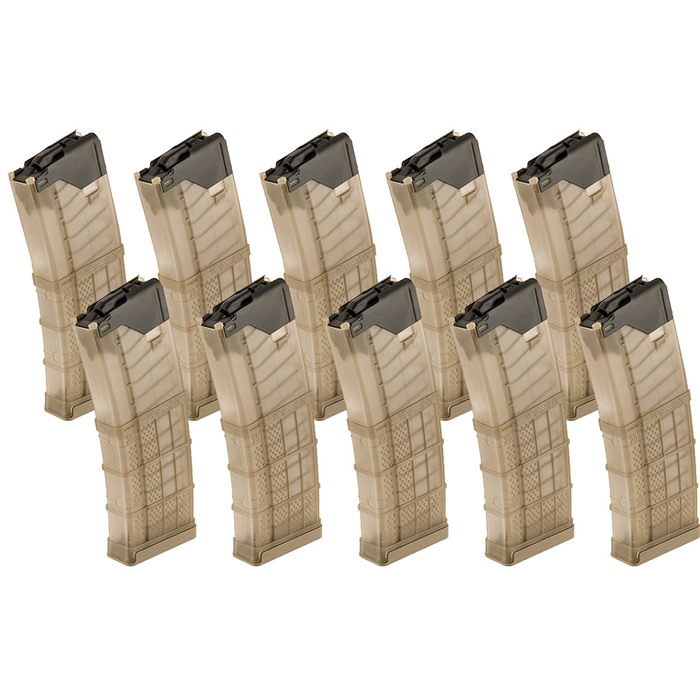 L5AWM TRANSLUCENT FLAT DARK EARTH 30-RD MAGAZINES