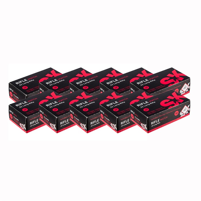 SK - RIFLE MATCH AMMO 22 LONG RIFLE 40GR LEAD ROUND NOSE
