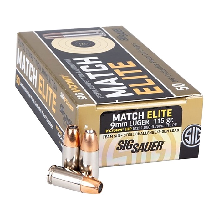 SIG SAUER, INC. - MATCH ELITE 9MM LUGER AMMO