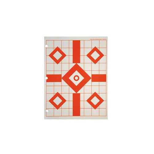 Sinclair Practice Target SINCLAIR INTERNATIONAL Sinclair Fluorescent Sight-in Target (25)
