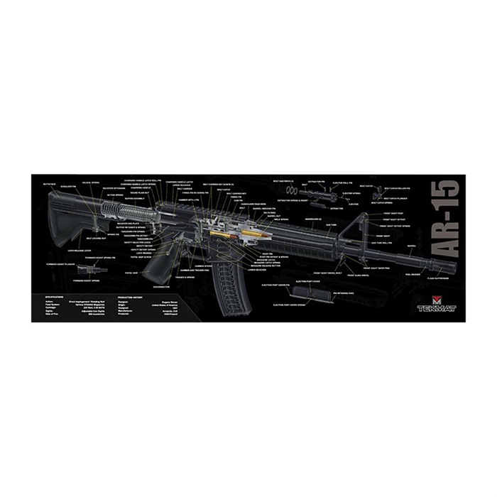 TEK MAT - AR-15 3D CUTAWAY MAT