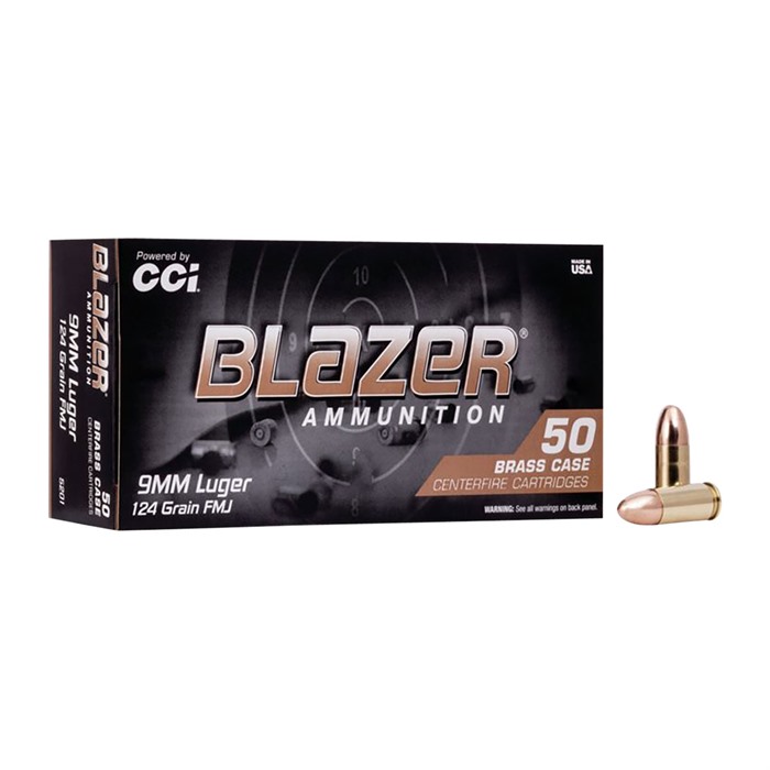 BLAZER BRASS 9MM LUGER AMMO