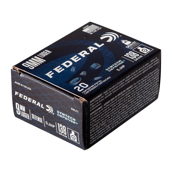 FEDERAL - SYNTECH DEFENSE 9MM LUGER AMMO