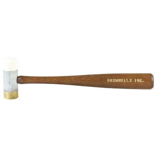 BROWNELLS - 1&quot; NYLON/BRASS HAMMER