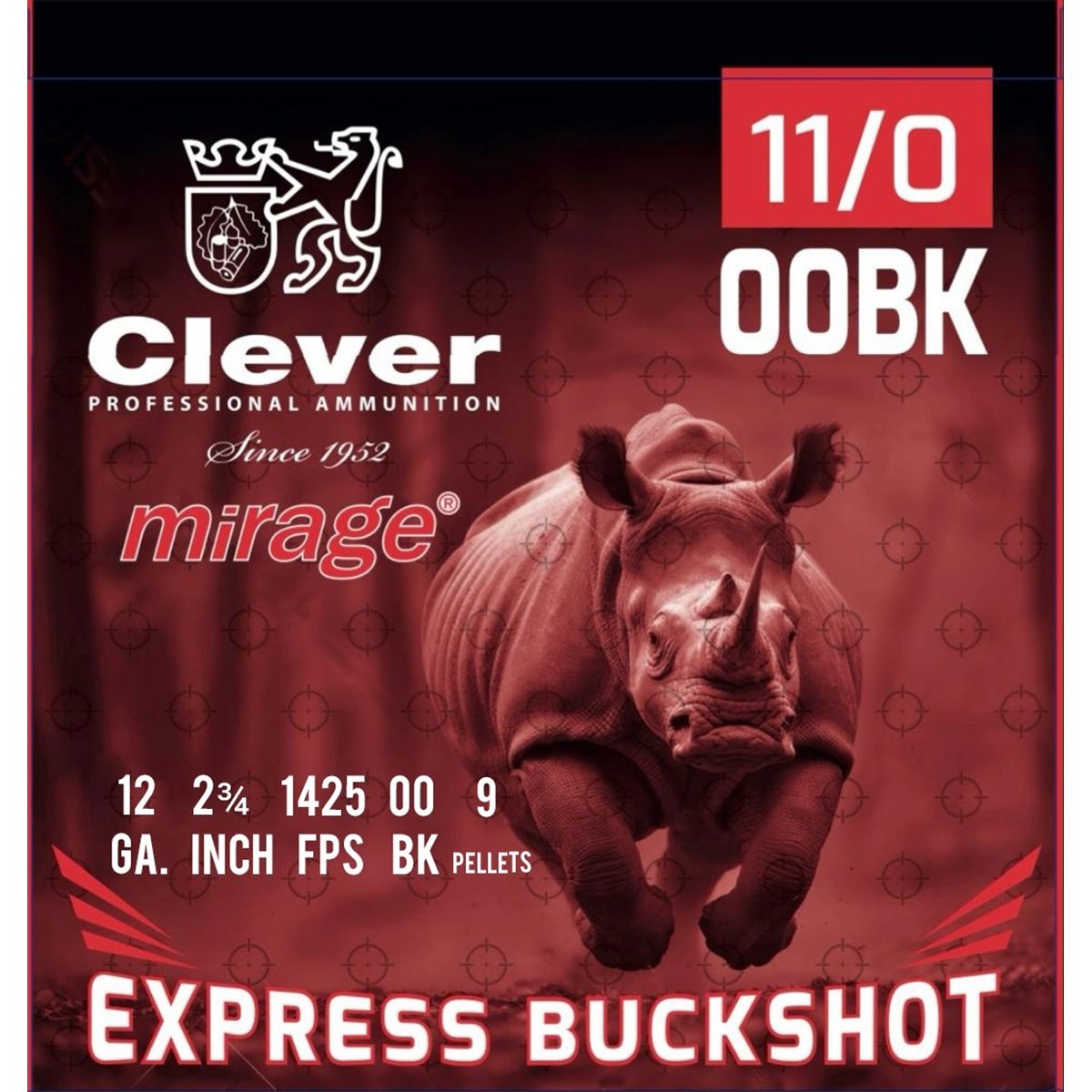 CLEVER EXPRESS BUCKSHOT 12 GAUGE SHOTGUN AMMO