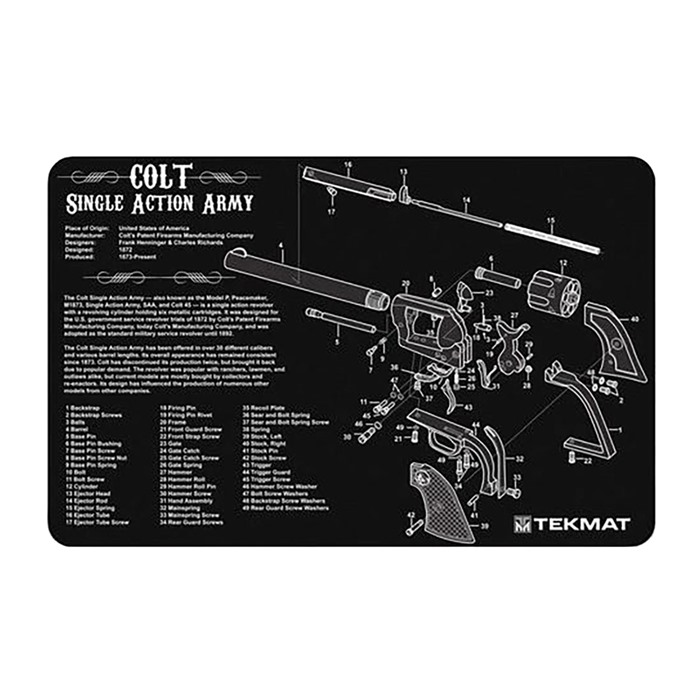 Gun Mat Color TEK MAT PISTOL GUN MATS