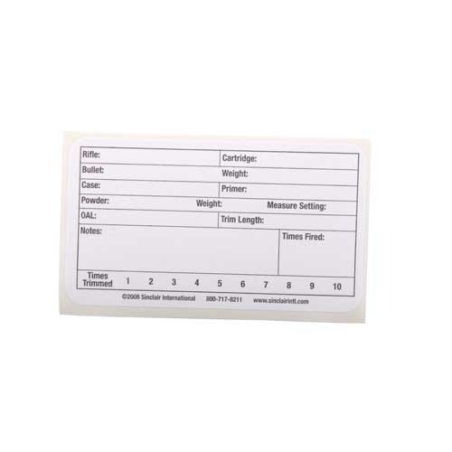 SINCLAIR INTERNATIONAL - SINCLAIR LOAD LABELS
