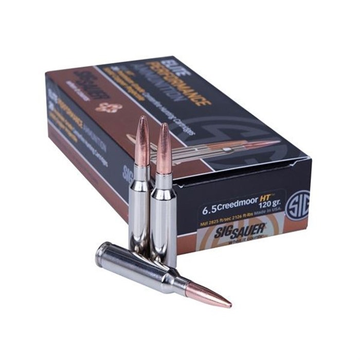 SIG SAUER, INC. - ELITE HUNTING AMMO 6.5 CREEDMOOR 120GR HT