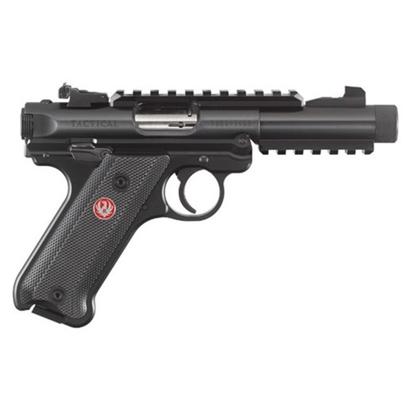 RUGER - MARK IV™ TACTICAL 22 LR 4.4&quot; THREADED BLK/POLY