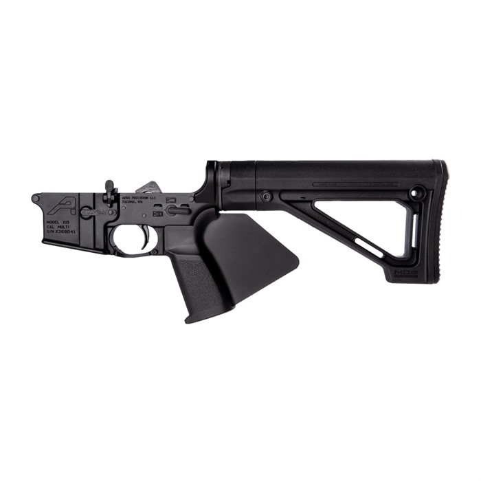 Featureless Stock AERO PRECISION FEATURELESS COMPLETE LOWER RECEIVER W/FIXED STOCK FOR AR-15