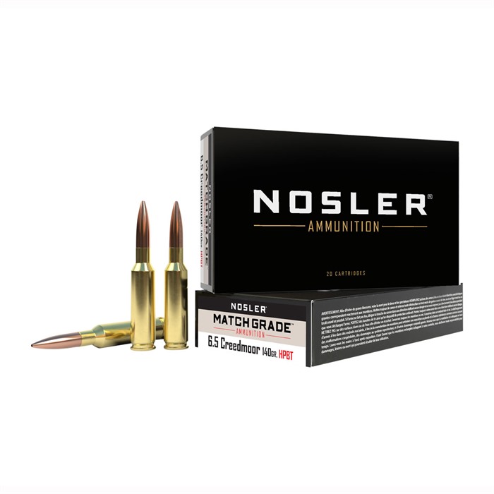 NOSLER, INC. - MATCH GRADE AMMO 6.5 CREEDMOOR 140GR CUSTOM COMPETITION