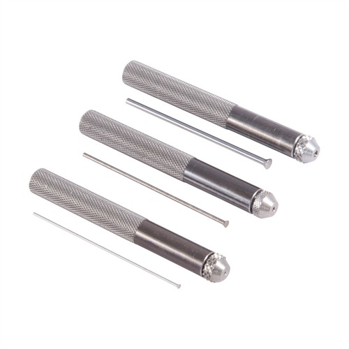 BROWNELLS GUNSMITH REPLACEABLE PIN PUNCH SET WITH 21/2” PINS