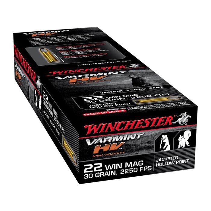 WINCHESTER - VARMINT HIGH VELOCITY 22 WINCHESTER MAGNUM RIMFIRE AMMO