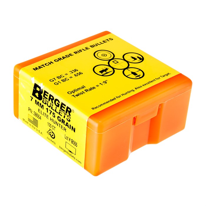 BERGER 7mm (0.284") 175gr Hybrid Boat Tail 100/Box