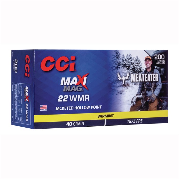 CCI - MEAT EATER 22 WMR MAXI MAG AMMO