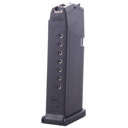 GLOCK Magazine 9mm Luger 15RD for Glock 19 Black 10/Pack SKU: 080001258