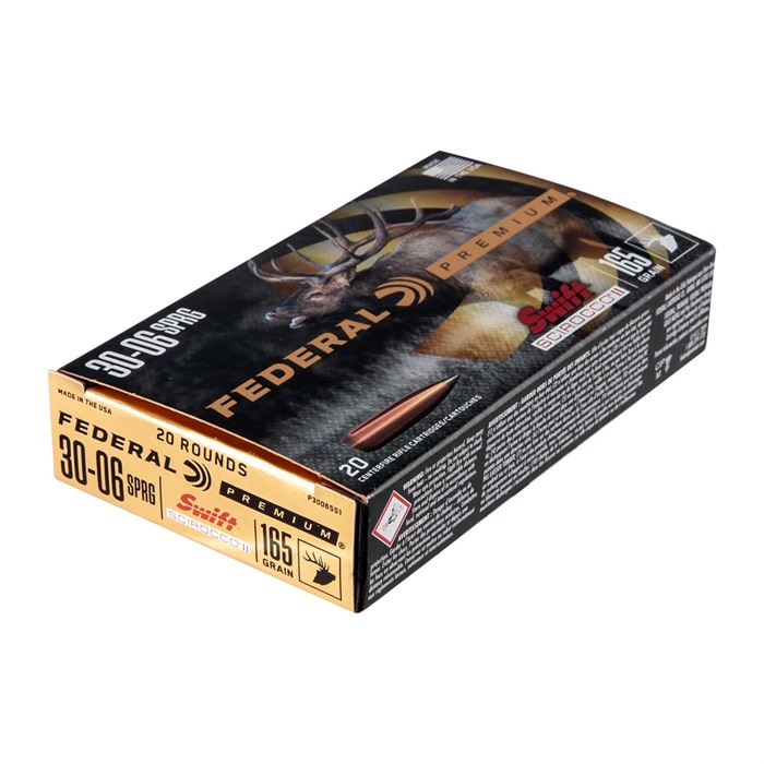 Federal 30-06 Ammunition P3006SS1 165 Grain Swift Scirocco 20 Rounds-img-1