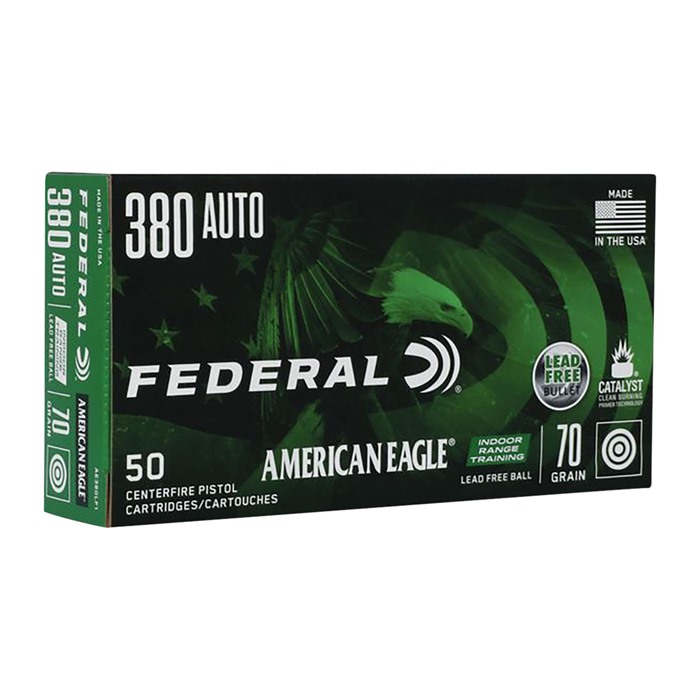 FEDERAL - LEAD FREE RANGE 380 AUTO AMMO
