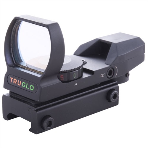 TRUGLO - MULTIPLE RETICLE/DUAL COLOR OPEN RED DOT SIGHT