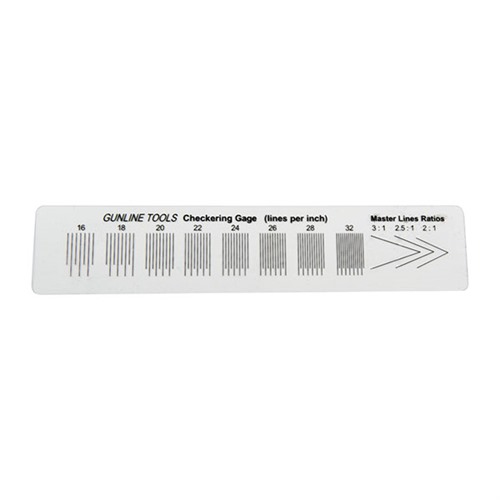 GUNLINE CHECKERING GAUGE AND RULER
