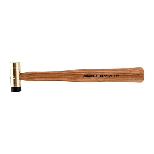 BROWNELLS PREMIUM 3/4" DELRIN TIPPED BRASS HAMMER