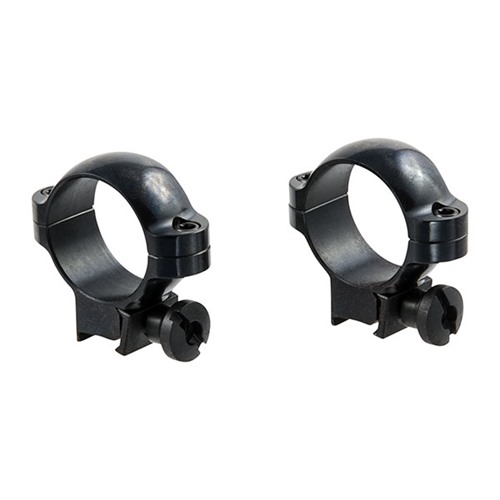 Burris Rimfire Deluxe .22 Cal 1" Medium Steel 2-Piece Scope Ring, Gloss Black - 420072
