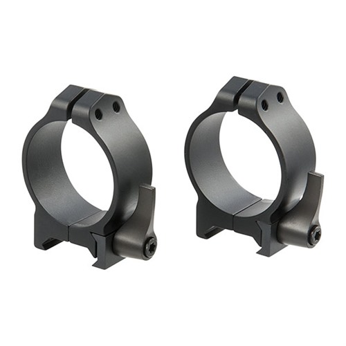 Warne Scope Mounts Maxima 1" Ultra High Steel Quick Detach Scope Ring, Matte Black - 204LM