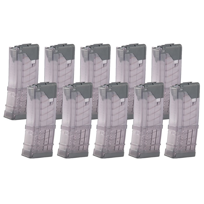 AR-15 L5AWM TRANSLUCENT SMOKE MAGAZINE 20-RD