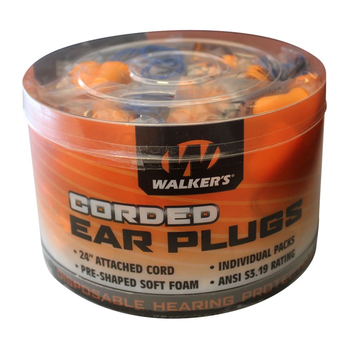 WALKERS GAME EAR CORDED FOAM EAR PLUGS