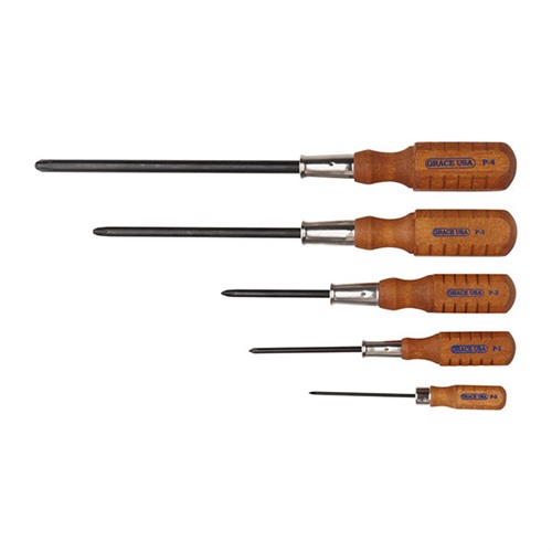 GRACE USA - 5 PIECE PHILLIPS SCREWDRIVER SET