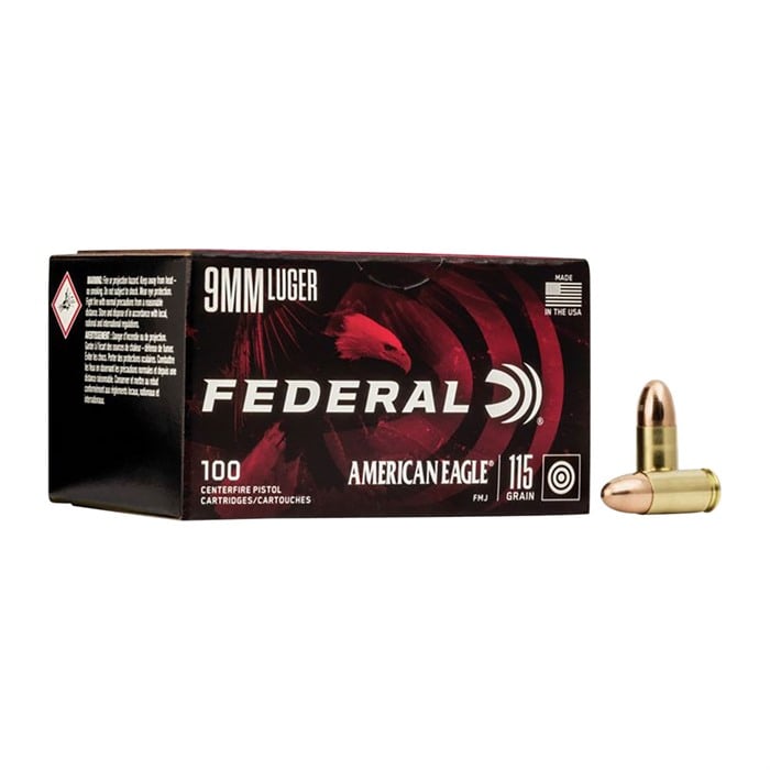 FEDERAL - AMERICAN EAGLE 9MM LUGER AMMO