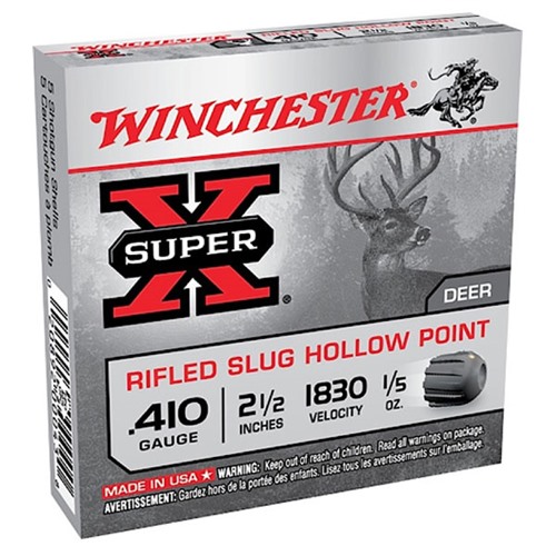 BROWNING AMMUNITION - Winchester Super X 410 2.5&quot; 1/5 oz Slug 15/bx