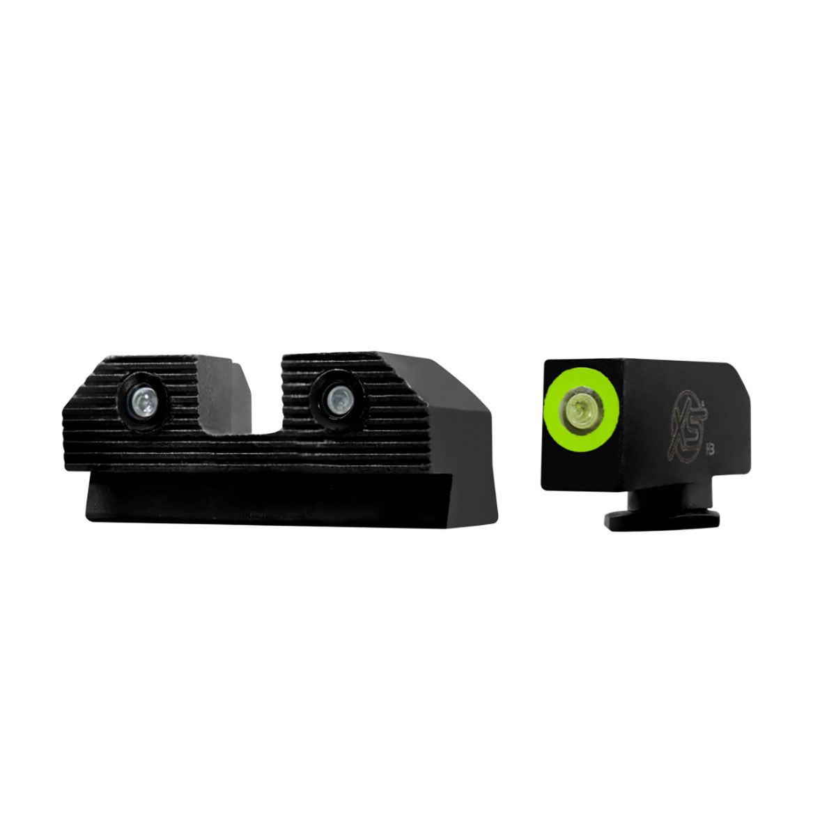 XS Sights R3D 2.0 Night Sight Set - Front/Rear Green/Green for Tactical Accuracy - GL-R202P-6G